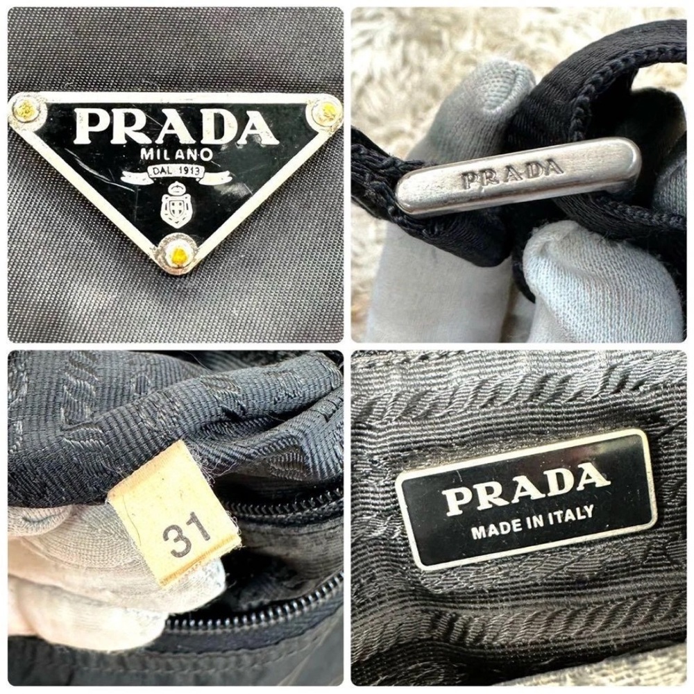 Prada Black Nylon Crossbody Bag Unisex - Picture 7 of 11